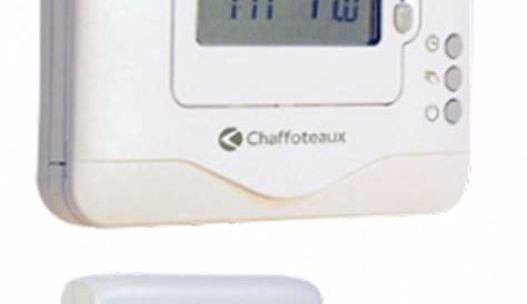 Thermostat Chaudiere Gaz Sans Fil Leroy Merlin D'ambiance EQUATION Confort Crono