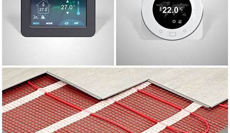 Thermostat Chauffage Au Sol Electrique Programmable A Ecran Tactile Plancher Chauffant