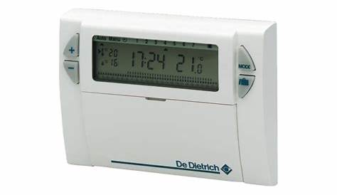 Thermostat Dambiance De Dietrich Ad 137 Notice DE DIETRICH D'ambiance Filaire Programmable AD