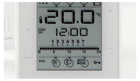 Thermostat Dambiance Filaire Equation Confort Crono Programmable Sans Fil CELCIA 912 Rf