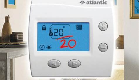 Thermostat Dambiance Pour Radiateur Electrique Avec Fil Pilote Ambiance Digital Semiencastré Chauf élec