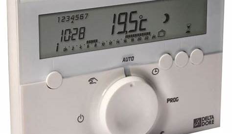 DELTA DORE Thermostat d'ambiance Deltia 8.00 programmable