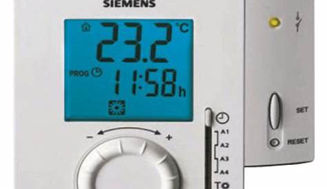 Thermostat d'ambiance sans fil RDH10RF + récepteur SIEMENS