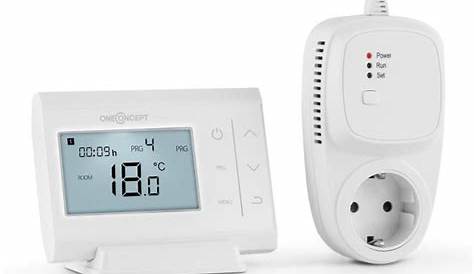 Thermostat Sans Fil Pour Radiateur Electrique Sans Fil Pilote Radio Chauffage Infrarouge