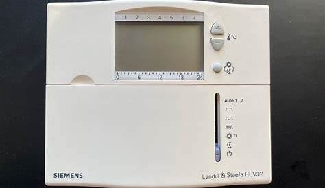 Thermostat Siemens Landis Et Staefa Rev 32 Notice Dutilisation The Letter Of