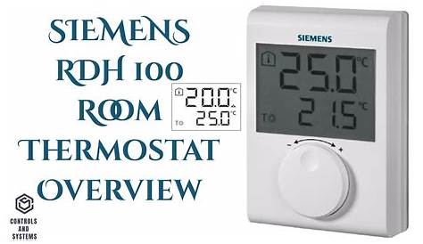 Siemens Thermostat d’ambiance digital RDH 100 par piles
