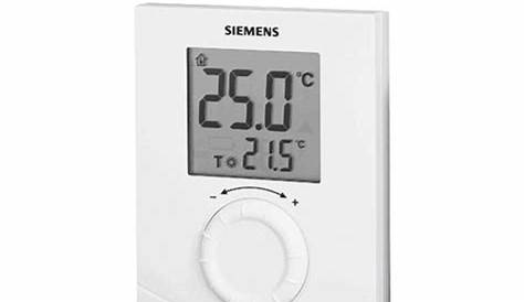 Thermostat Siemens Rdh10 Leroy Merlin Pack Ambiance Grand Lcd Journalier