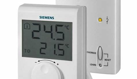 Thermostat d'ambiance sans fil RDH10RF + récepteur SIEMENS