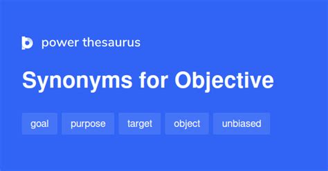 Thesaurus Be Objective