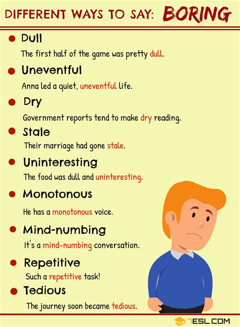 Thesaurus For Word Boring