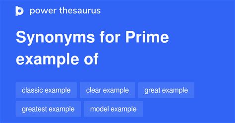 Thesaurus Prime Example