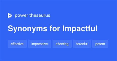 Thesaurus Very Impactful