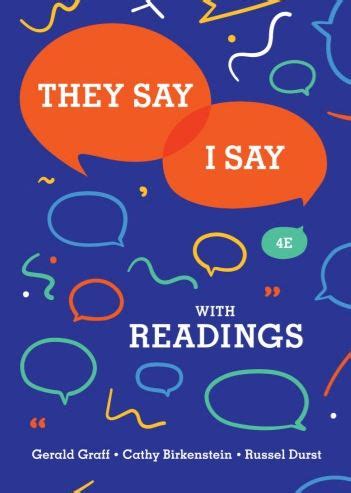 They Say / I Say 4th Edition PDF PDF File Store