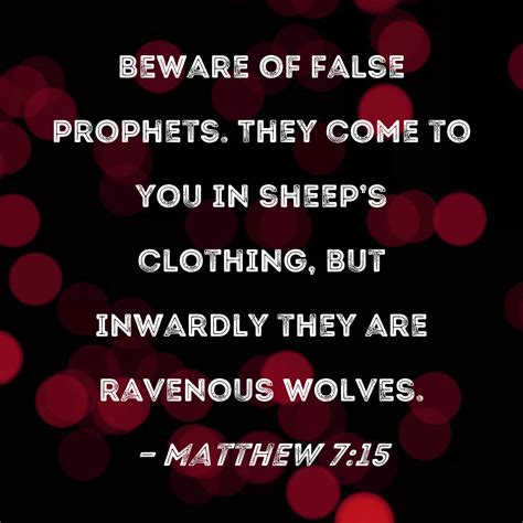 they are wolves in sheep's clothing verse