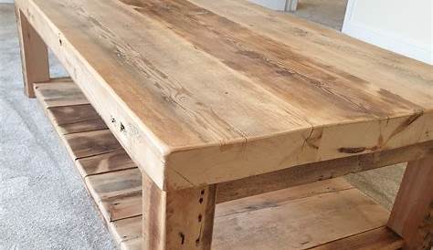 Thick Wood Coffee Table Diy