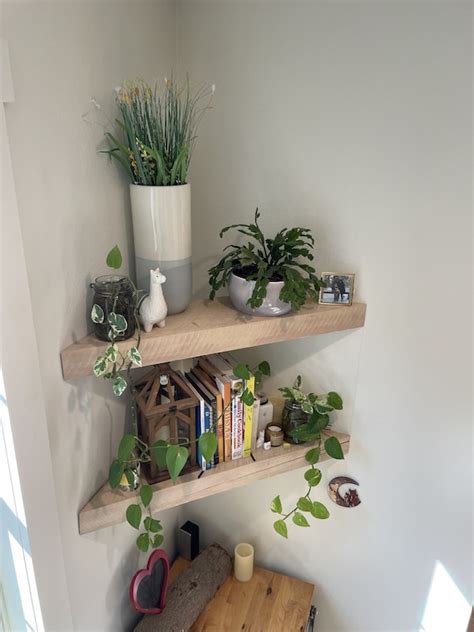 Thick Corner Floating Shelves