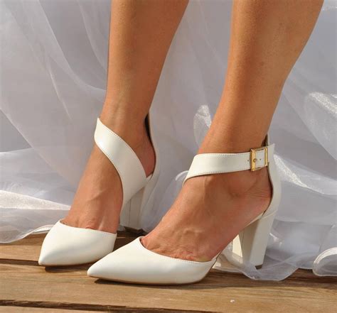New 2018 autumn Women Shoes Mary Jane Ladies High Heels White Wedding