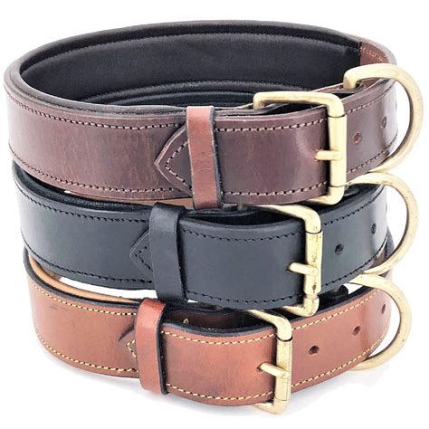 thick leather dog collars uk