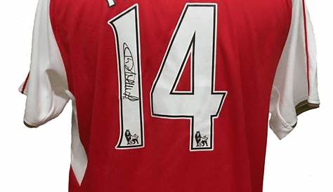 Thierry Henry Signed Arsenal Shirt - Unframed