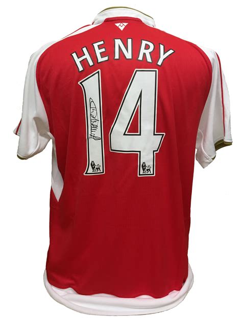 thierry henry arsenal shirt number