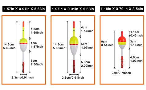 Thill Slip Bobber Size Chart