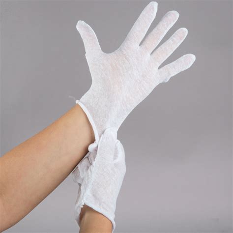 China Customized White Thin TC Cotton Gloves Factory