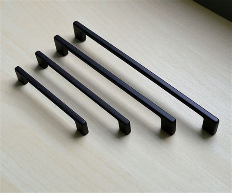 Thin Black Drawer Pulls