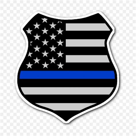 thin blue line red line badge png