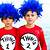 thing 1 and 2 hair ideas