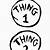 thing 1 and thing 2 printable sign