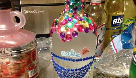 Pin by Tameisha Lassiter on My work | Alcohol bottle crafts, Diy wine