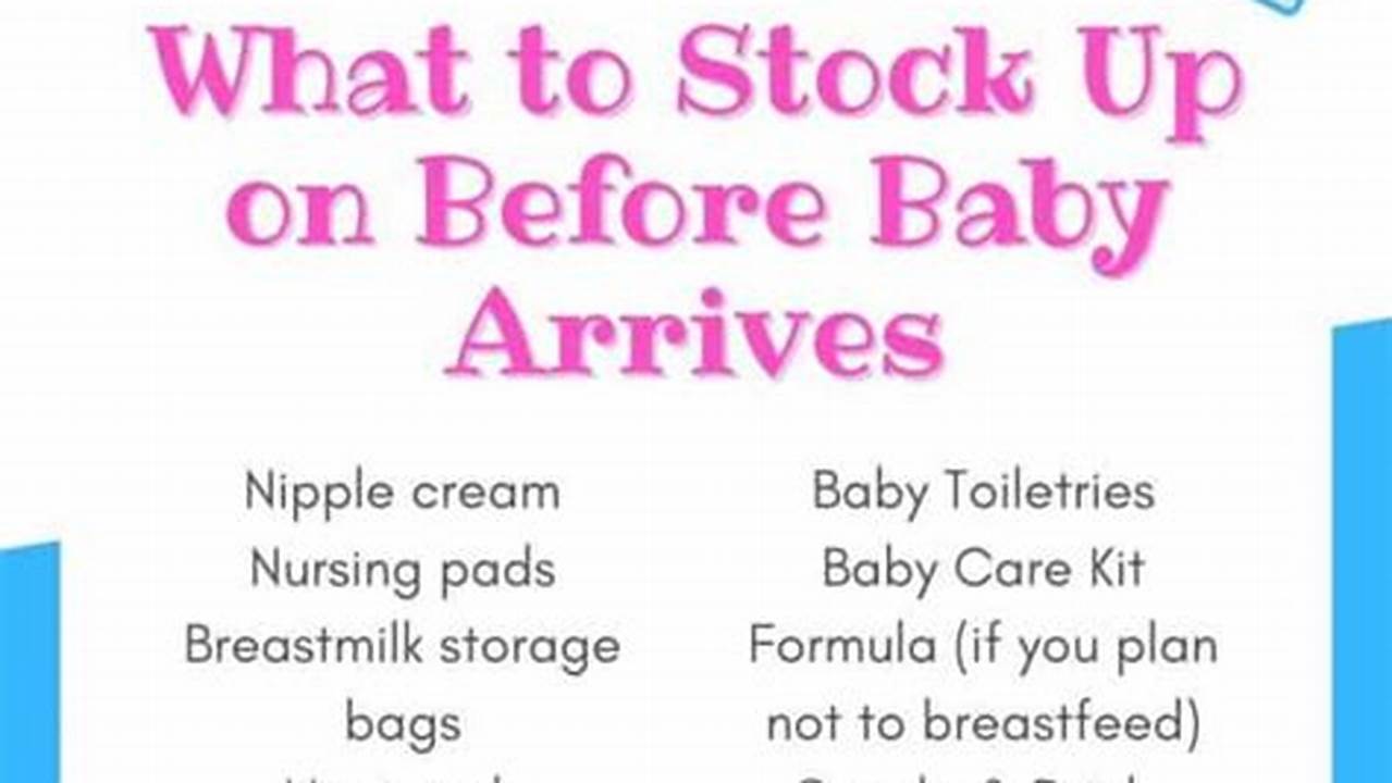The Ultimate Guide to Stocking Up for Your Baby's Arrival
