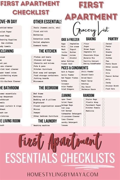 Things For My First Apartment