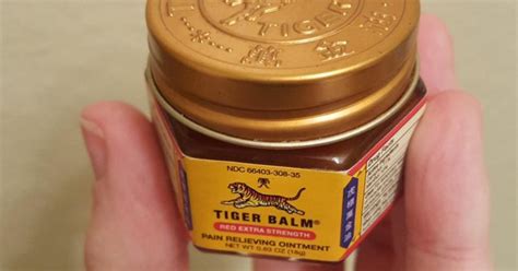 things like tiger balm