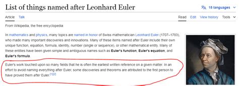 Latest Things Named After Euler Trending
