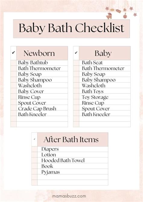 Things Needed For Bathing A Baby