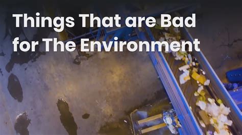 things that are bad for the environment