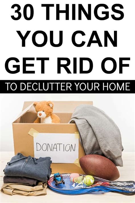 Things To Get Rid Of To Declutter