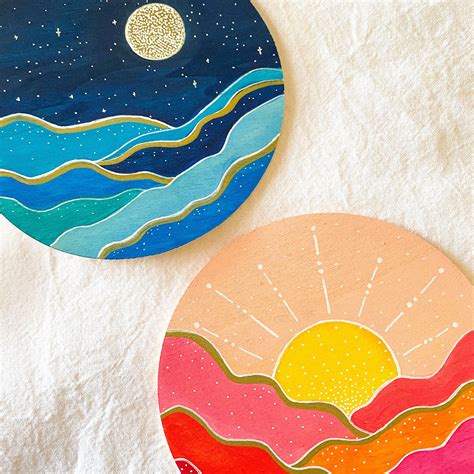 things to paint on a circular canvas