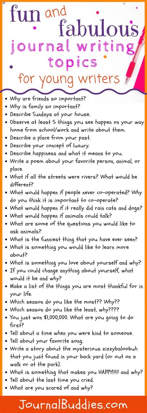 things to write about in a journal for fun