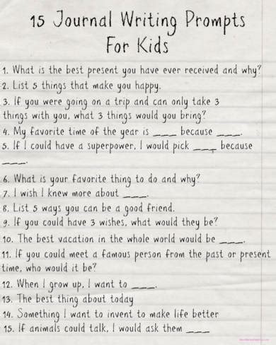 things to write about in a journal for school