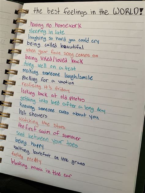 things to write down in a journal
