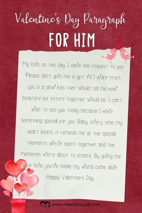 things to write in a valentine's day letter