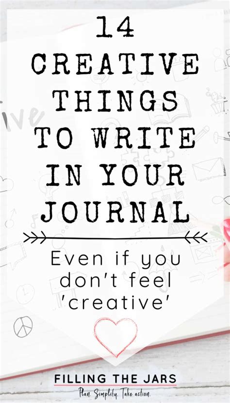 Things To Write On Journal