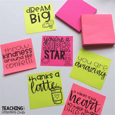 things to write on sticky notes