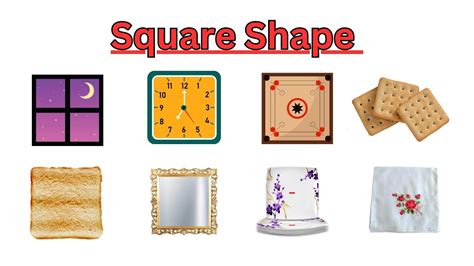 Square Shaped Things Clipart 2 By Joshua Square Shape Objects Clipart