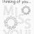 thinking of you coloring pages