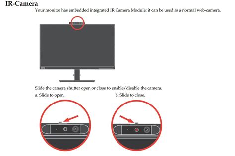 Thinkvision Monitor Camera Not Working