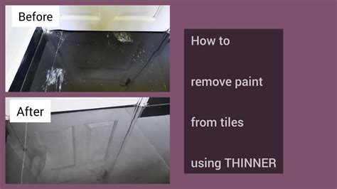 Thinner To Remove Paint From Tiles