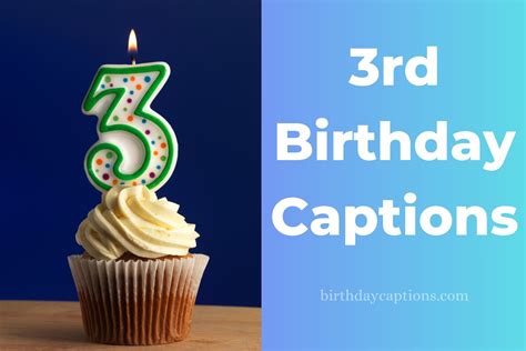third birthday captions for instagram